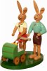 71041 Hasenpärchen mit Kutsche 12 cm