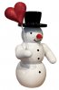 31984 Schneemann - Herzballon  6,5cm