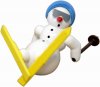 38240 Snowman mit Ski - Helm blau   6cm